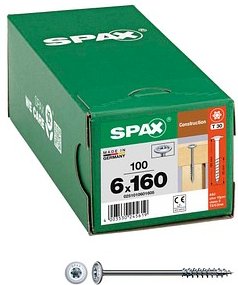 Thumbnail - SPAX® Holzbauschrauben T30 Tellerkopf WIROX 0251010601605 6 mm x 160 mm, 100 St.