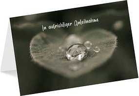 LUMA Trauerkarte Tropfen DIN B6, 1 St.