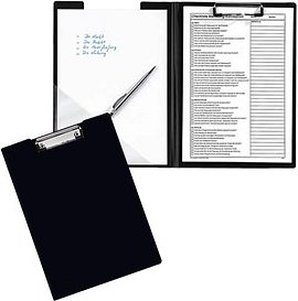 FolderSys Klemmbrettmappe 80003-30 DIN A4 schwarz Kunststoff, 1 St.