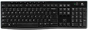 Logitech Wireless Keyboard K270 Tastatur kabellos schwarz