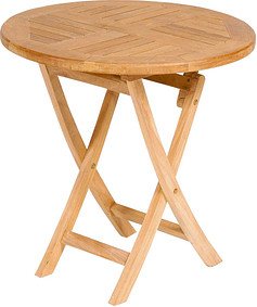 Thumbnail - Sunny Smart® Gartentisch York teakfarben rechteckig 70,0 x 70,0 x 75,0 cm