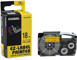 Thumbnail - CASIO Schriftband XR-18YW XR-18YW1, 18 mm schwarz auf gelb, 1 St.