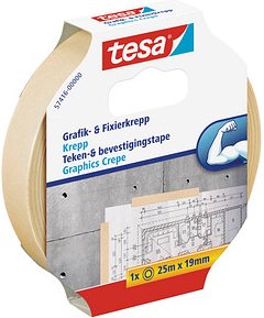 tesa Kreppband beige 19,0 mm x 25,0 m 1 St.