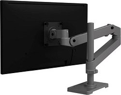 ergotron Monitor-Halterung LX Pro 45-695-293 dunkelgrau für 1 Monitor, Tischbohrung, Tischklemme