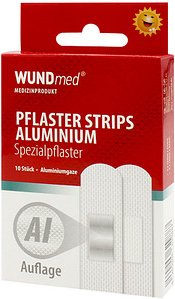 WUNDmed® Pflaster Aluminium 02-100 grau, 10 St.
