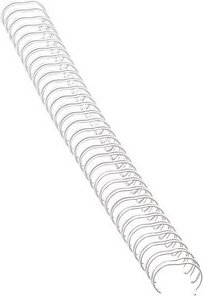 100 Fellowes Drahtbinderücken weiß für 100 Blatt