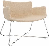 fm Sessel LODUS sand chrom Stoff, 1 St.