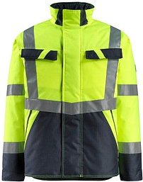 Thumbnail - MASCOT® unisex Warnjacke Penrith gelb, schwarzblau Größe S