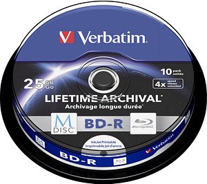 10 verbatim Blu-ray BD-R 25 GB bedruckbar