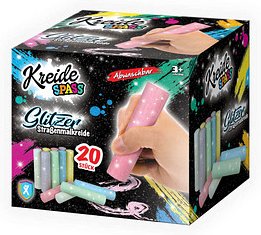 XTREM TOYS+SPORTS Glitzer Straßenmalkreide Glitzer farbsortiert 20 St.