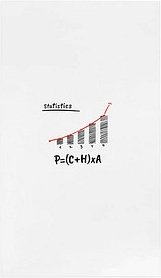 Thumbnail - rocada Whiteboard Skin 108,0 x 204,0 cm weiß Stahl