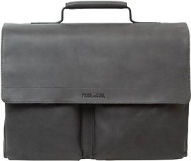 PRIDE & SOUL Aktentasche DISTRICT Leder grau 47260