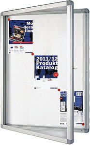 FRANKEN Schaukasten ECO silber 9x DIN A4 75,0 x 4,5 x 101,1 cm, 1 St.