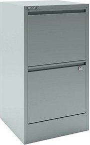 BISLEY Home Hängeregistraturschrank silber 2 Schubladen 41,3 x 40,0 x 67,2 cm, 1 St.