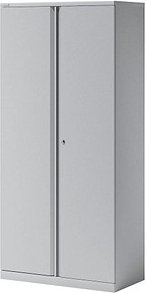 BISLEY Stahlschrank Essentials YECB09194S645 lichtgrau 4 Fachböden 91,4 x 47,0 x 197,0 cm, aufgebaut, 1 St.