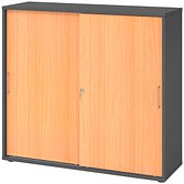 Thumbnail - HAMMERBACHER Schiebetürenschrank Haziender, V1753S/G/6/BS buche, grafit 2 Fachböden 120,0 x 40,0 x 110,0 cm