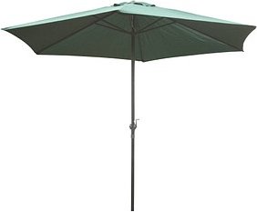 Garden Pleasure Sonnenschirm sechseckig, grün Ø 300,0 cm, 1 St.