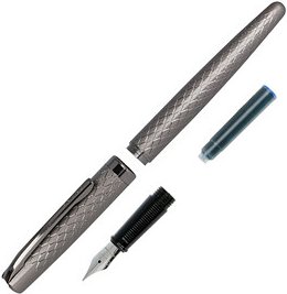 ONLINE® Eleganza Diamond Patronenfüller grau M (mittel), 1 St.