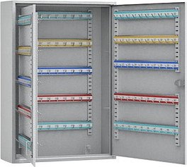 AKTION: ISS Regensburg Schlüsselkasten grau mit 200 Haken Zylinderschloss