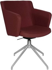 Topstar Besuchersessel SFH 1.0 bordeaux edelstahl, Optik matt Stoff 58,0 x 66,0 x 87,0 - 90,0 cm, 1 St.