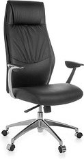 Thumbnail - AMSTYLE XXL Chefsessel, SPM1.141 Leder schwarz, Gestell silber