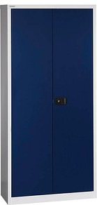 Thumbnail - BISLEY Metallschrank Universal E782A04505 lichtgrau, oxofordblau 4 Fachböden 91,4 x 40,0 x 195,0 cm, aufgebaut, 1 St.