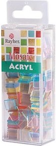 Rayher Mosaiksteine mehrfarbig Acryl transparent, 1 Pack