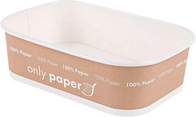 NATURE Star Einweg-Menüschalen Only Paper 0,65 l, 50 St.