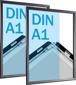 Thumbnail - SPRINTIS Klapprahmen schwarz 59,4 x 84,1 cm, 2 St.