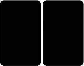 WENKO Herdabdeckplatten schwarz, 2 St.