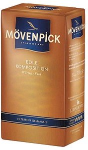 MÖVENPICK Edle Komposition Kaffee, gemahlen, 500 g