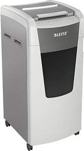 Thumbnail - AKTION: LEITZ IQ Autofeed Office Pro 600 Aktenvernichter mit Partikelschnitt P-4, 4 x 36 mm, bis 600 Blatt, weiß mit 200...