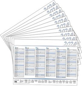 10 Tafelkalender Tischkalender ca. A5 2026