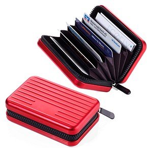 Thumbnail - TROIKA® Kreditkartenetui KARTENKOFFER rot 7,0 x 10,5 cm, 1 St.