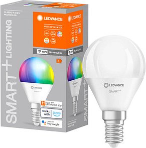 Thumbnail - LEDVANCE WLAN-Lampe SMART+ WiFi Classic P40 RGBW E14 4,9 W matt, 1 St.