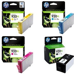 Thumbnail - HP 920XL (CD975AE/CD972AE/CD973AE/CD974AE) schwarz, cyan, magenta, gelb Druckerpatronen, 4er-Set