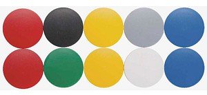 Thumbnail - MAUL Magnete farbsortiert, Kunststoff Ø 3,8 cm, 10 St.