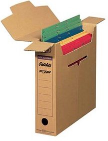 Thumbnail - ELBA Archivboxen tric system braun 8,0 x 34,1 x 31,5 cm, 12 St.