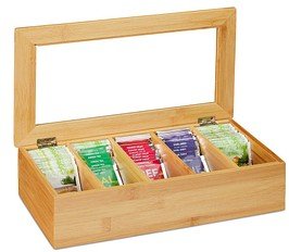 Thumbnail - relaxdays Teebox braun 37,0 x 20,0 cm, 1 St.