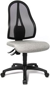 Thumbnail - Topstar Bürostuhl Open Point P, OP100 G23 Stoff grau, Gestell schwarz