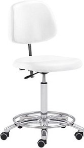 Mayer Arbeitsdrehstuhl weiß Kunstleder