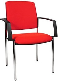 Thumbnail - Topstar Besucherstühle BtoB 10 BB190A G21 rot Stoff, 2 St.