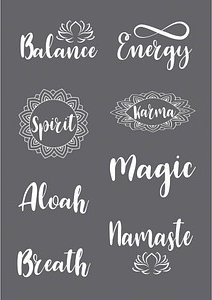 Rayher Siebdruckschablone Spirit grau