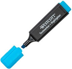 WESTCOTT Textmarker blau, 1 St.