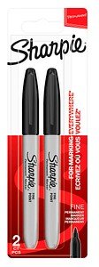 Sharpie Permanentmarker schwarz 0,9 mm, 2 St.