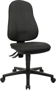 Thumbnail - Topstar Bürostuhl Point 60, 8160G22 Stoff anthrazit, Gestell schwarz
