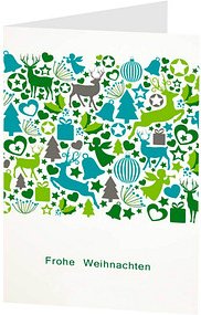 LUMA Weihnachtskarte mit Film Hirsch DIN B6