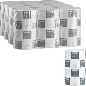 KATRIN Handtuchrollen 2-lagig weiß, 12 Rollen