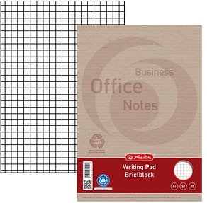 herlitz Briefblock Recycling DIN A4 kariert, 1 St.