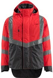 Thumbnail - MASCOT® unisex Warnjacke Harlow rot, anthrazit Größe XL